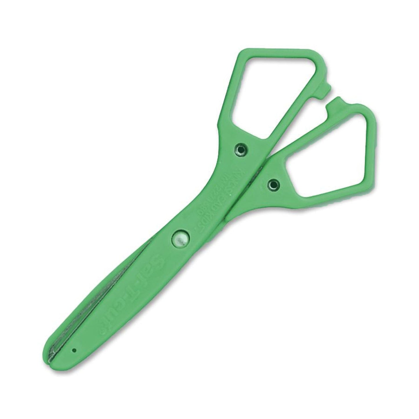 Saf-T-cut® Scissors, 5-1/2" Blunt, Green, Pack of 12