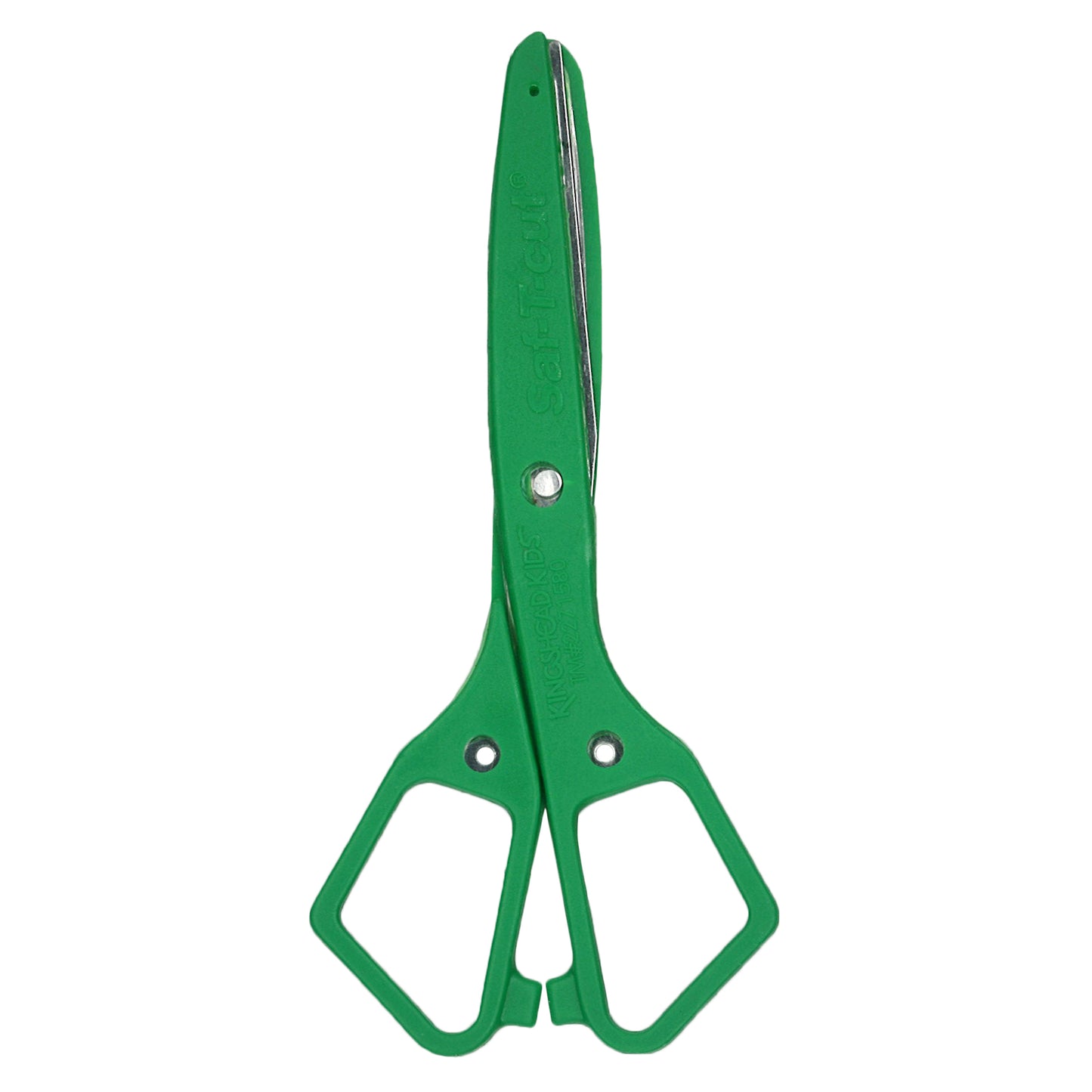 Saf-T-cut® Scissors, 5-1/2" Blunt, Green, Pack of 12