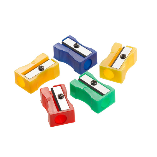 Single-Hole Pencil Sharpener, Assorted Colors (No Color Choice), 24 Per Pack, 3 Packs