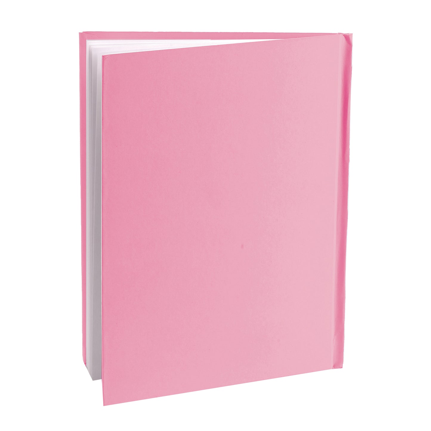 Pink Hardcover Blank Book, White Pages, 8"H x 6"W Portrait, 14 Sheets/28 Pages, Pack of 12