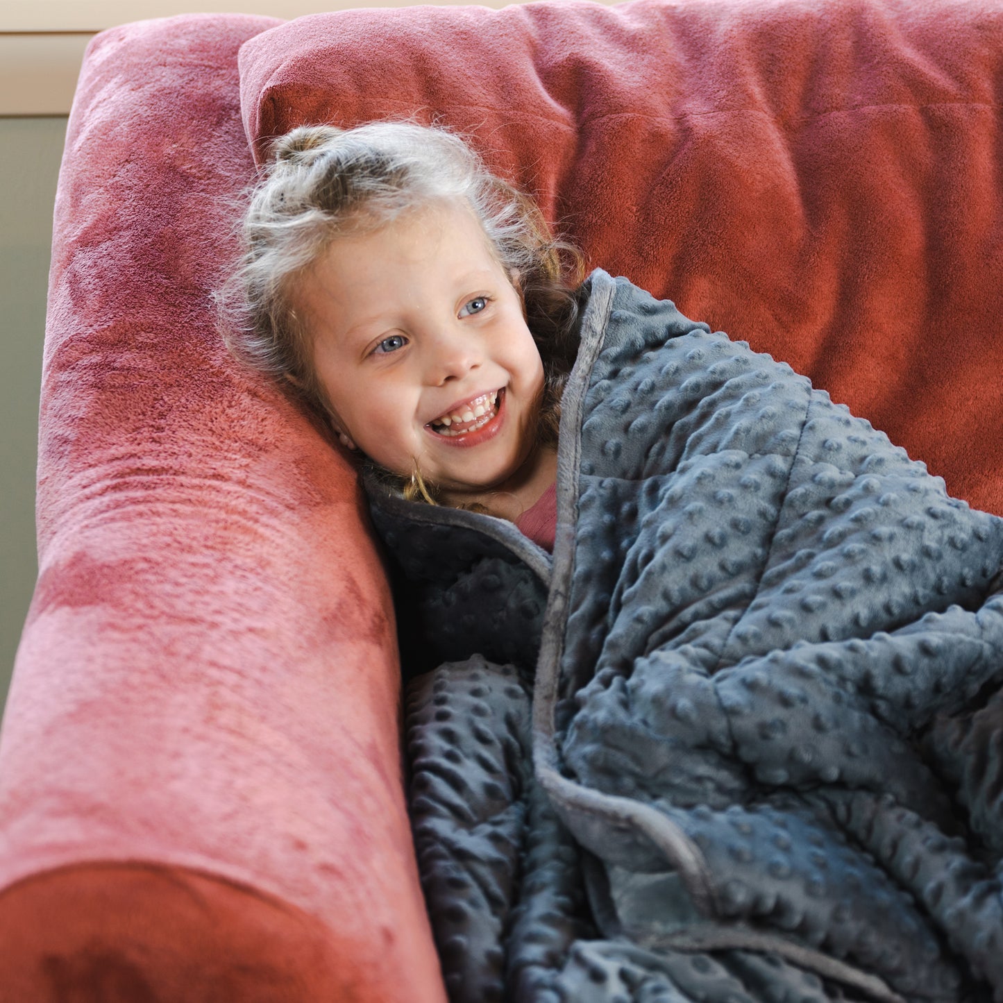 Soft Fleece Weighted 10lb Medium Sensory Blanket for Kids, 65" x 45"