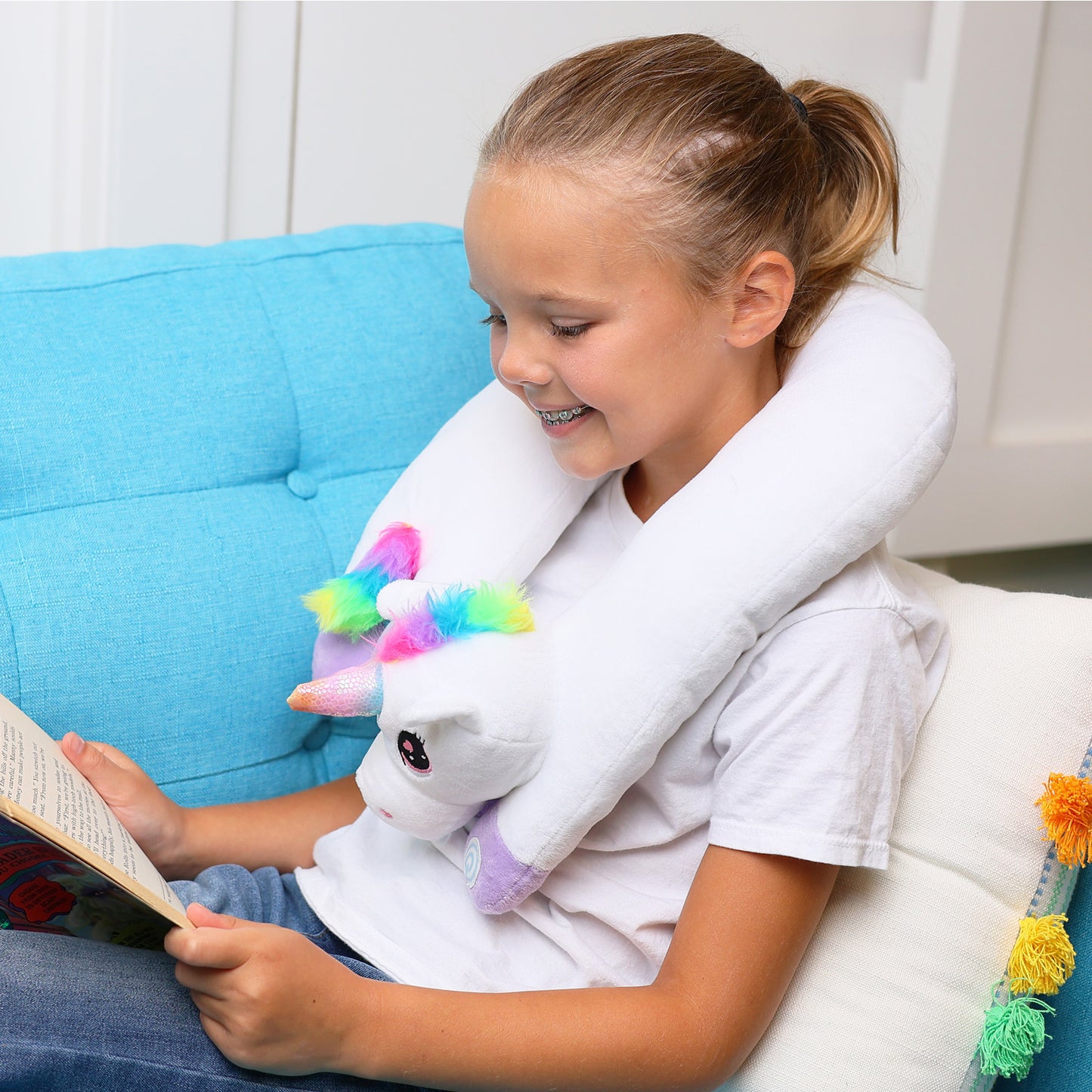 Sensory Vibrating Neck Pillow - Unicorn