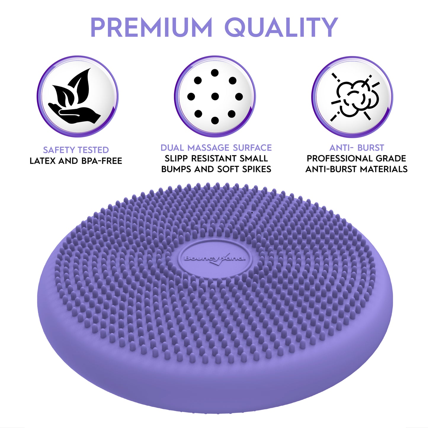 Big Wiggle Seat Sensory Cushion, Purple