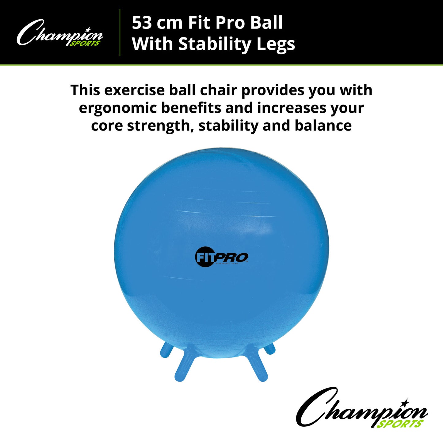 FitPro Ball with Stability Legs, 55cm