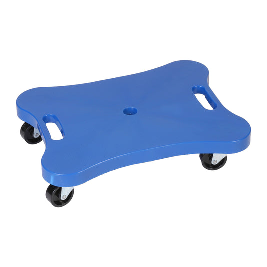 Contoured Plastic Scooter with Handles, Blue