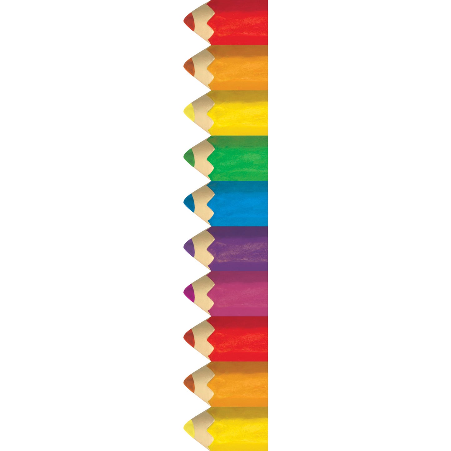 Jumbo Color Pencils EZ Border, 48 Feet Per Pack, 3 Packs