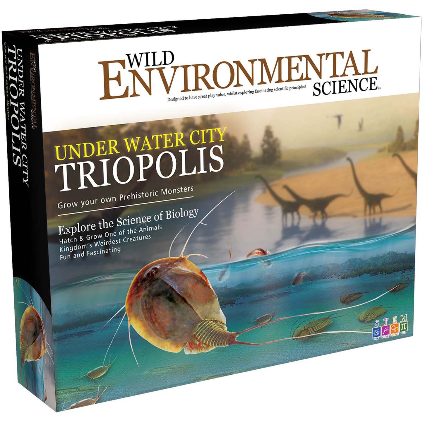 Under Water City Triopolis - Science Kit for Ages 8+ - Hatch Triassic Dinosaur Living Fossils - Eggs and Tank Included