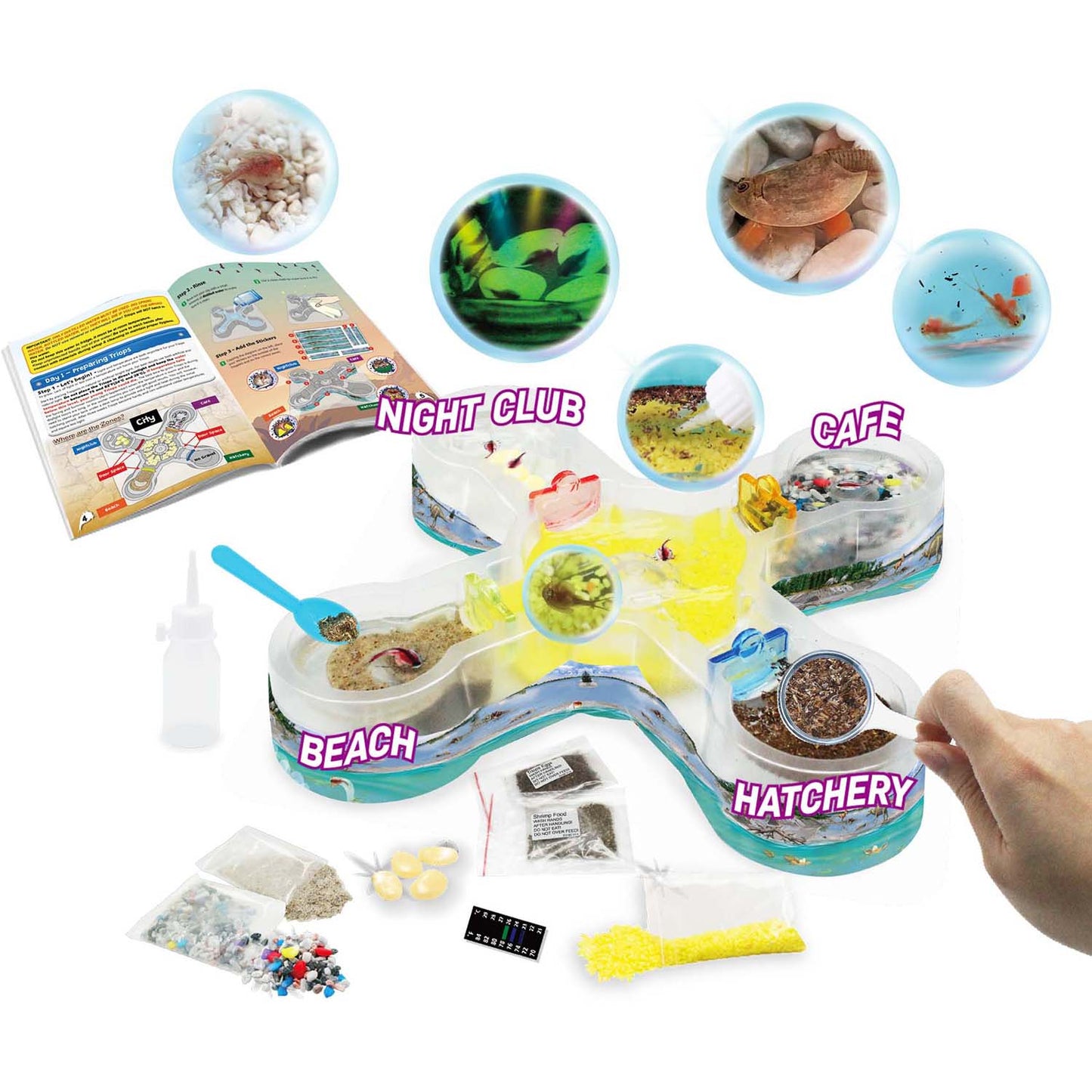 Under Water City Triopolis - Science Kit for Ages 8+ - Hatch Triassic Dinosaur Living Fossils - Eggs and Tank Included