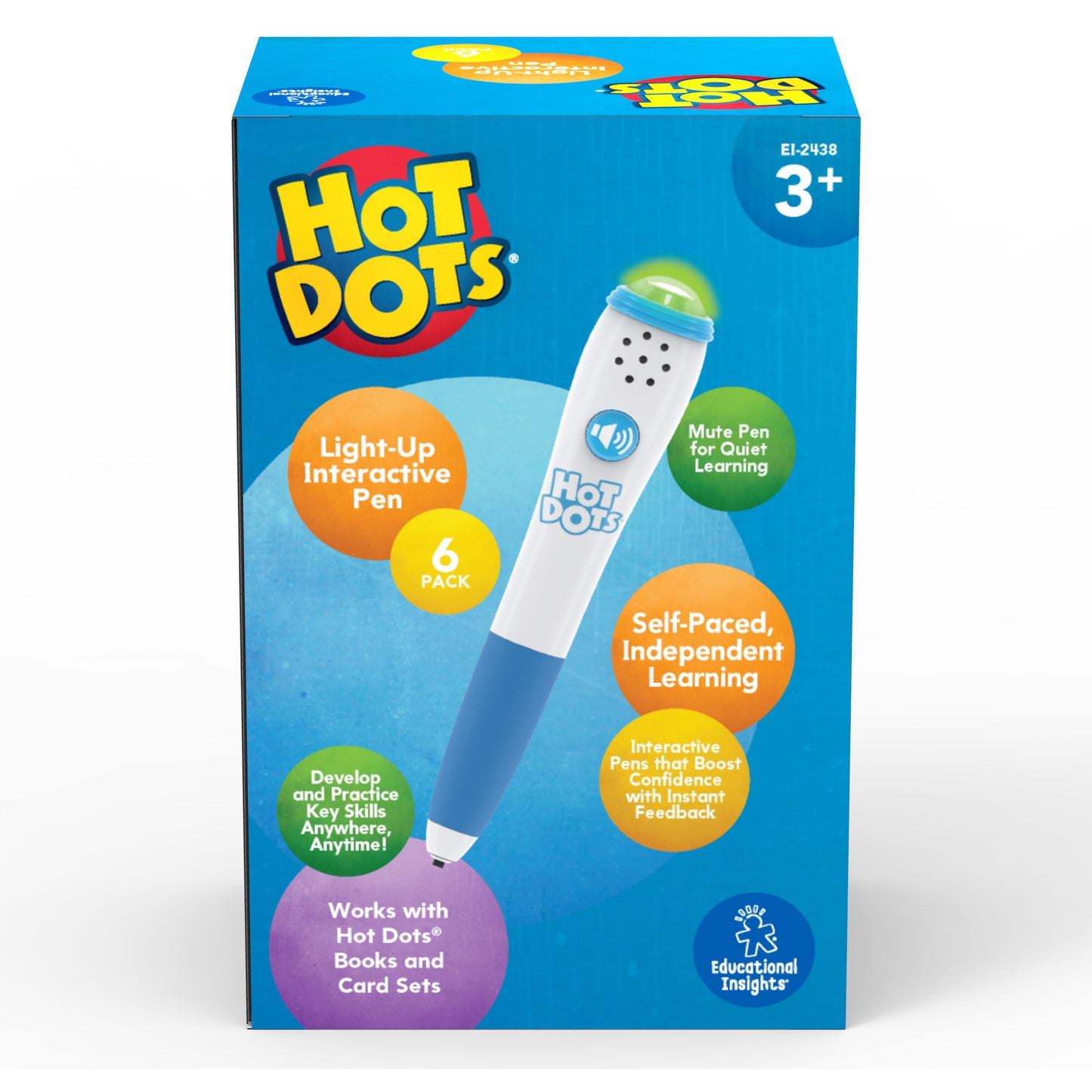 Hot Dots® Light-Up Interactive Pen 6-Pack