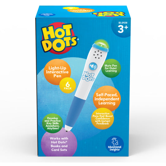 Hot Dots® Light-Up Interactive Pen 6-Pack