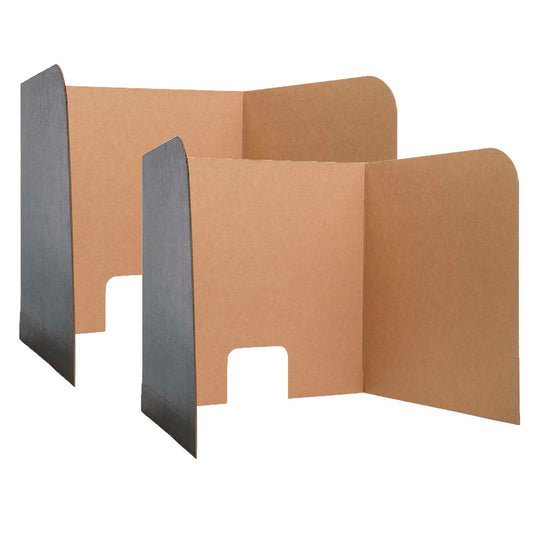 Computer Lab Privacy Screens, Small, 22" x 22.5" x 20", 3 Per Packs, 2 Packs