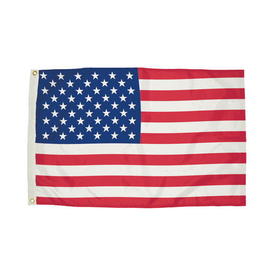 Durawavez Nylon Outdoor U.S. Flag with Heading & Grommets, 3' x 5'