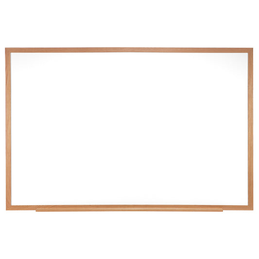 Non-Magnetic Whiteboard with Wood Frame, 18"H x 24"W