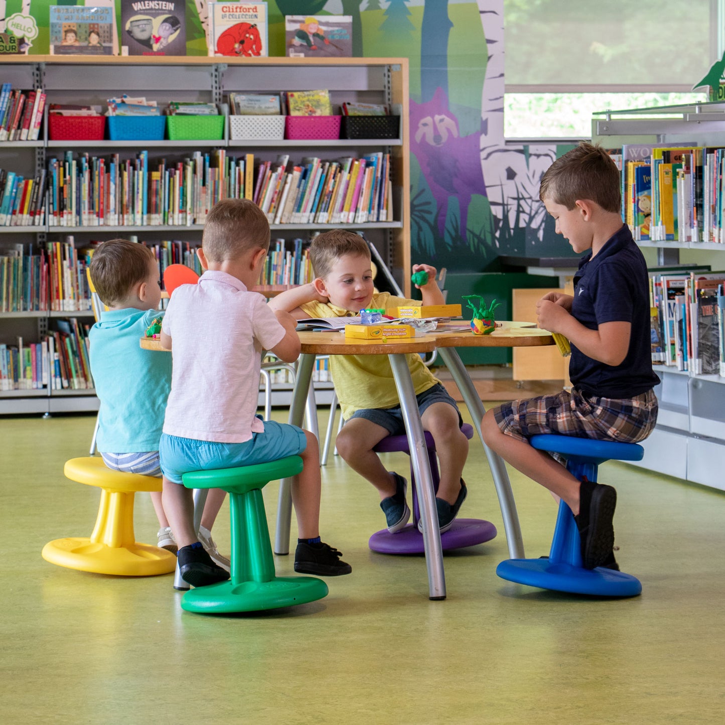 Kids Wobble Chair 14" Red