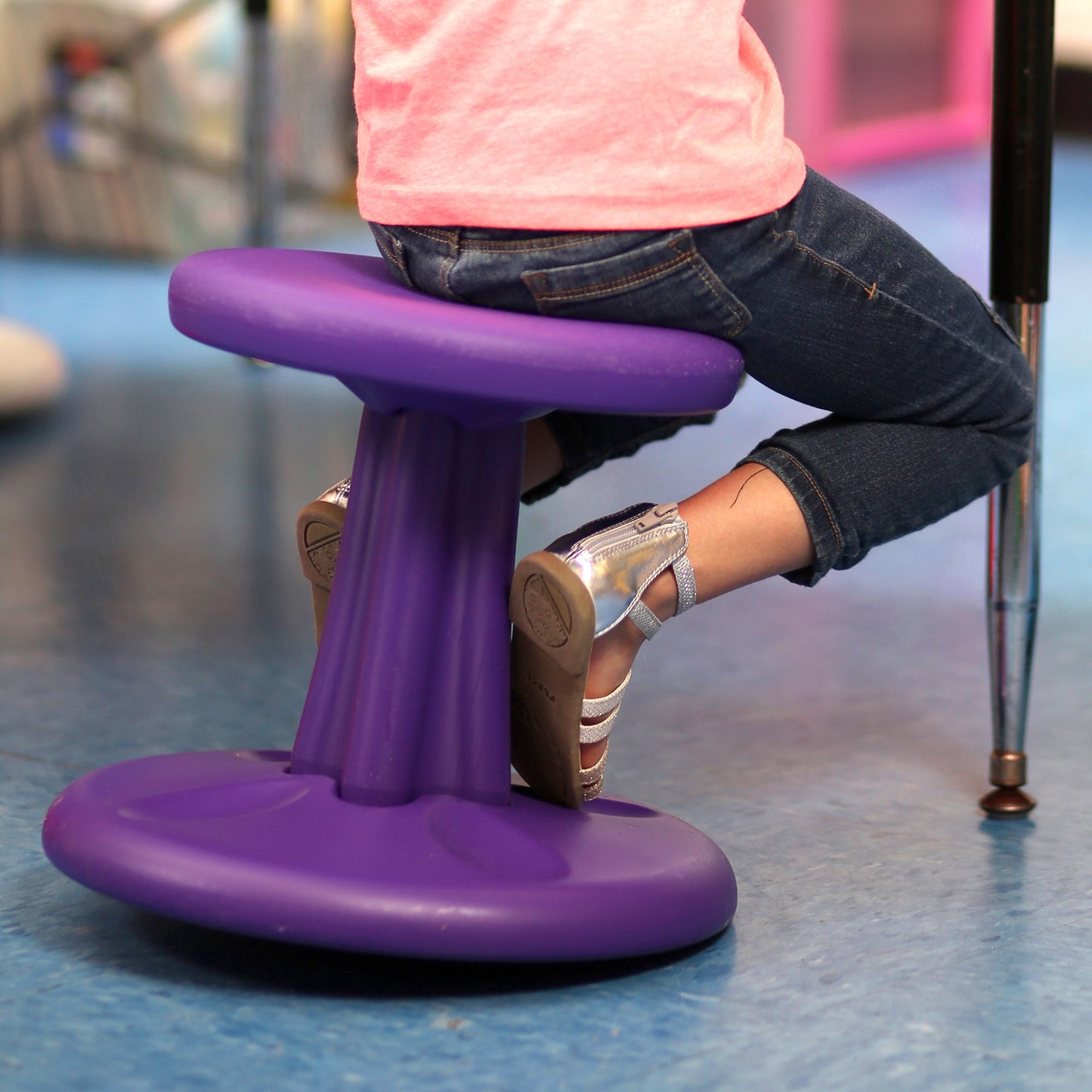 Kids Wobble Chair 14" Dark Blue