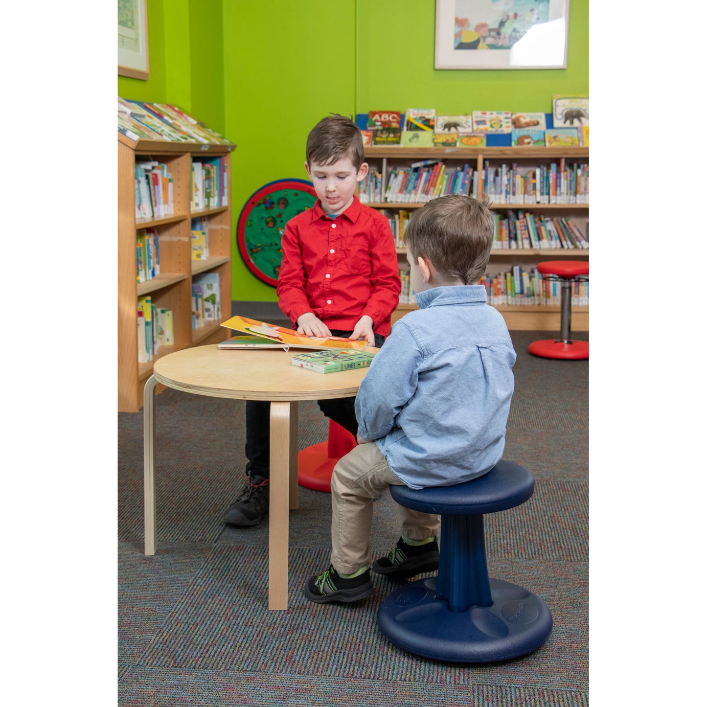 Kids Wobble Chair 14" Dark Blue