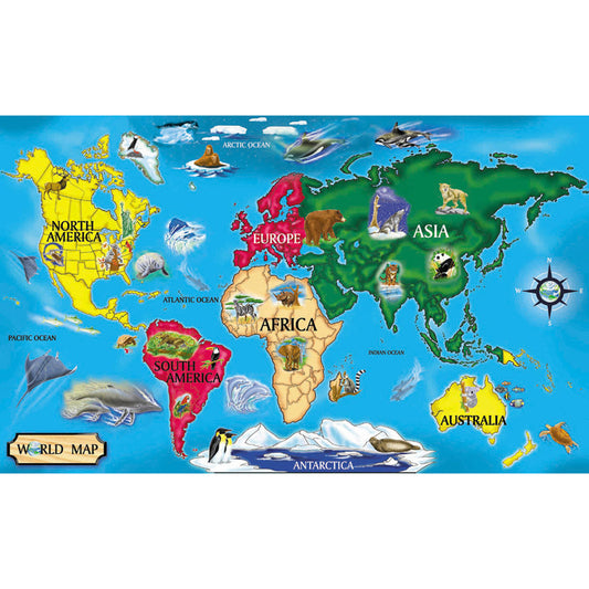 World Map Floor Puzzle