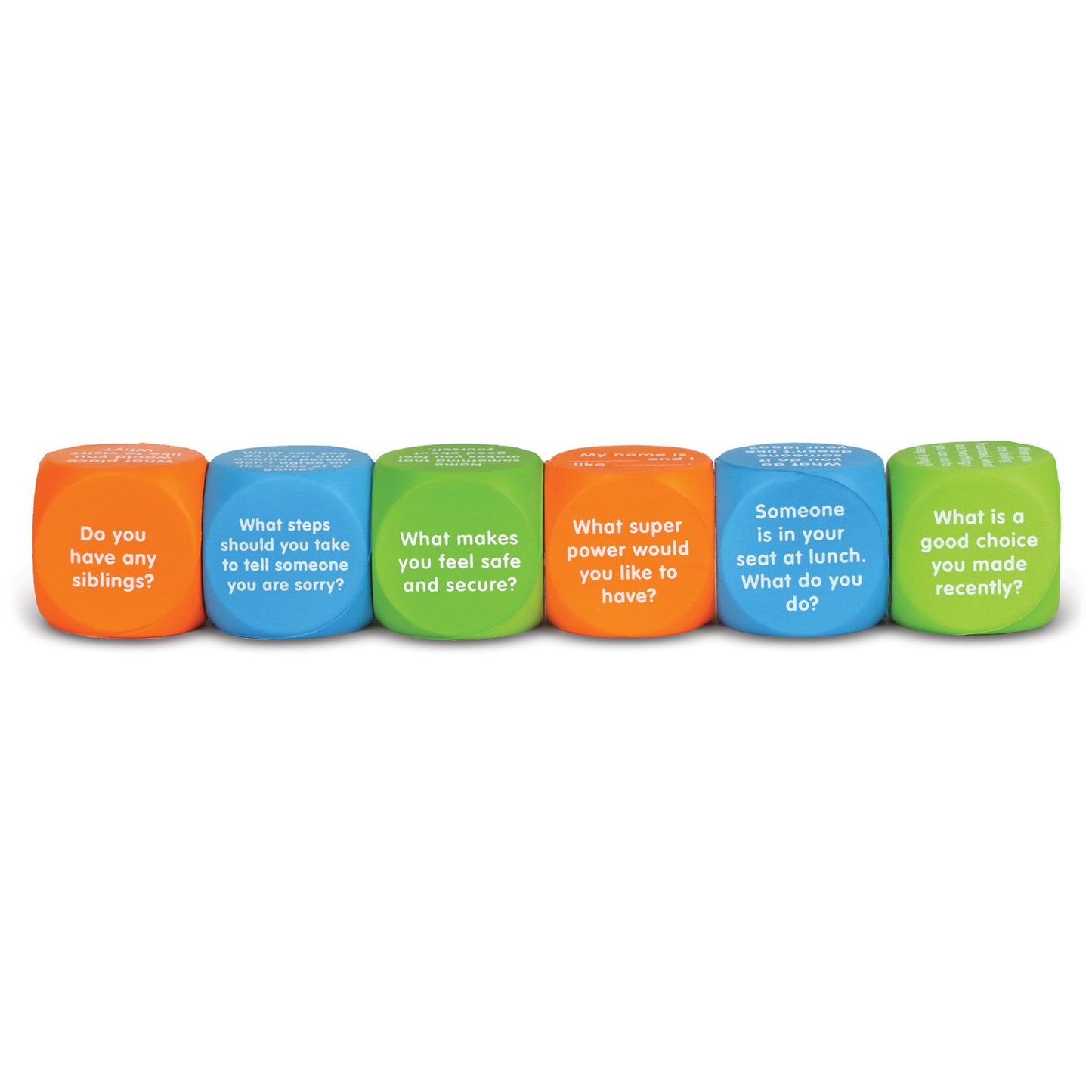 Let's Talk! Cubes, Set of 6