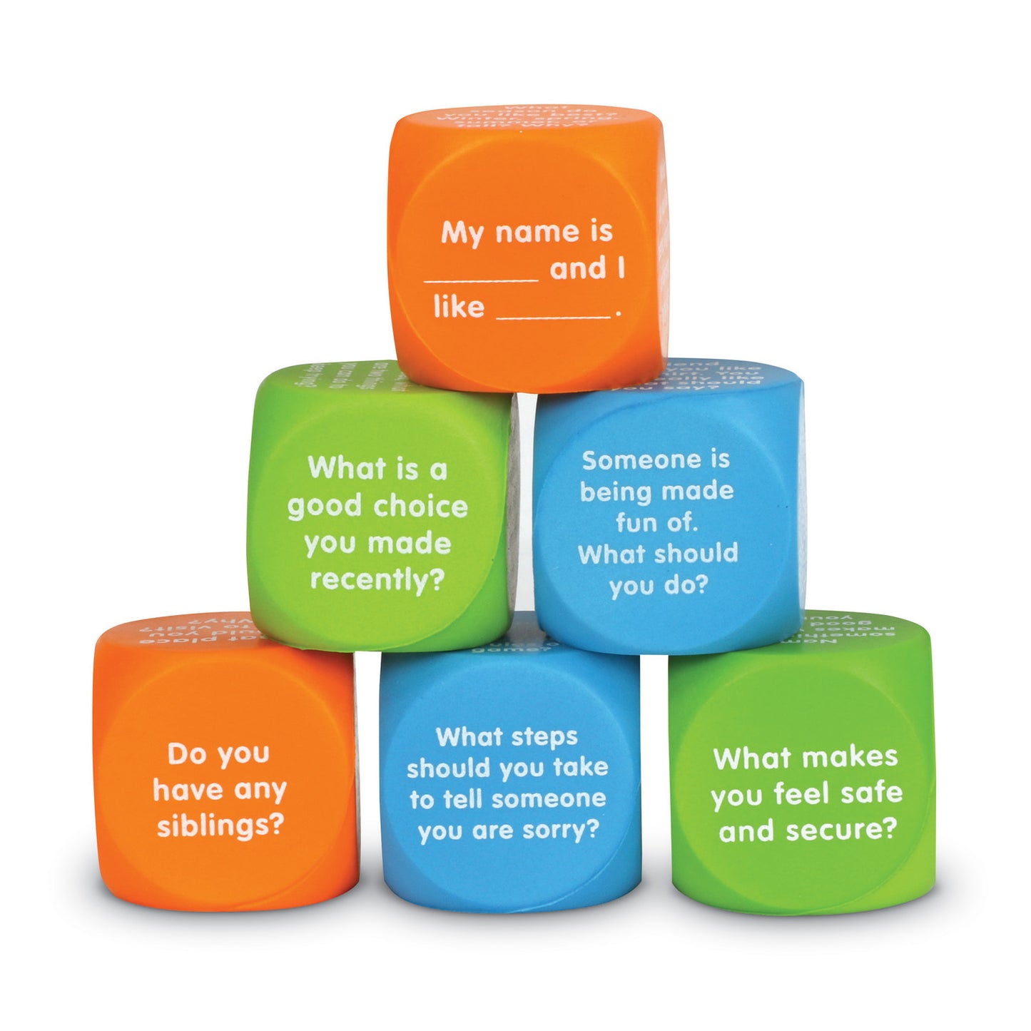 Let's Talk! Cubes, Set of 6