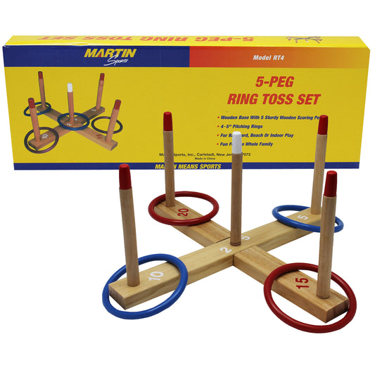 5-Peg Ring Toss Set