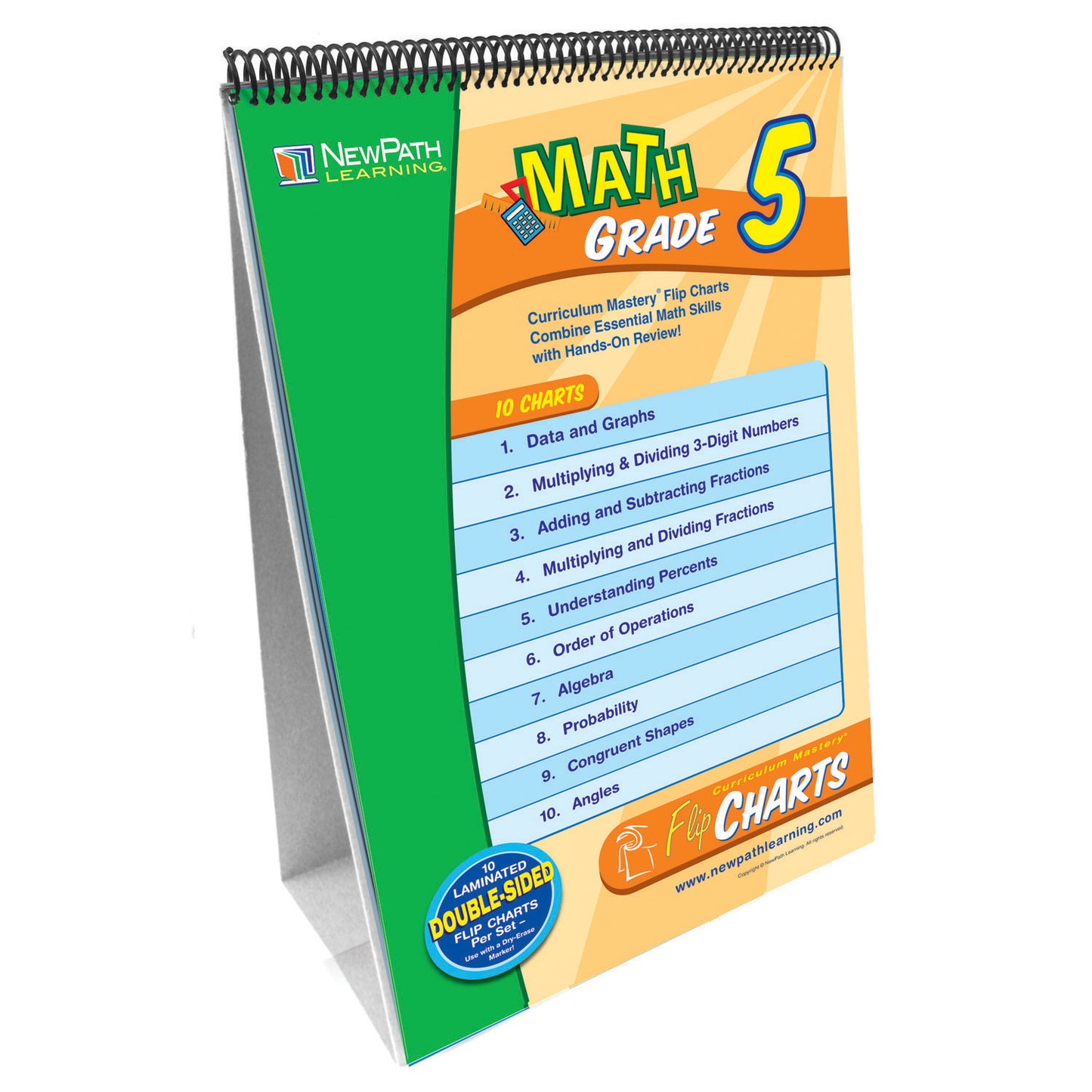 Math Skills Curriculum Mastery® Flip Chart, Grade 5