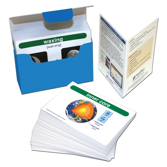 Earth Science Vocabulary Builder Flash Card Set, Middle School