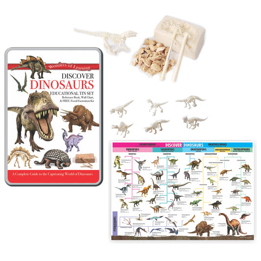 Wonders of Learning Tin Set, Discover Dinosaurs