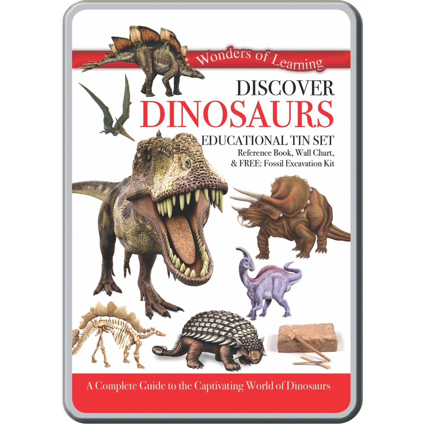 Wonders of Learning Tin Set, Discover Dinosaurs