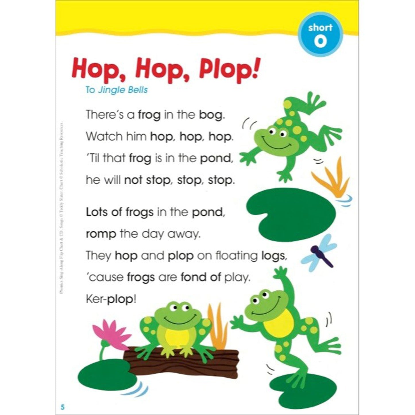 Phonics Sing-Along Flip Chart: 25 Super Songs Set to Your Favorite Tunes That Teach Short Vowels, Long Vowels, Blends, Digraphs, and More!