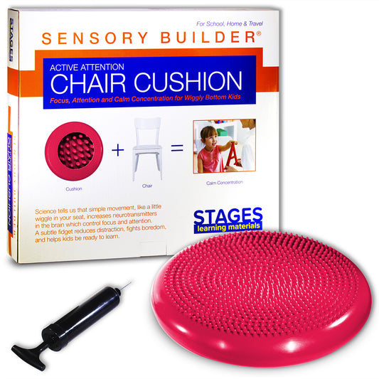 Sensory Builder® Active Attention Chair Cushion, Red