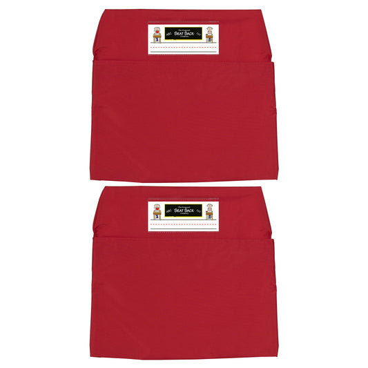 Seat Sack, Small, 12 inch, Chair Pocket, Red, Pack of 2