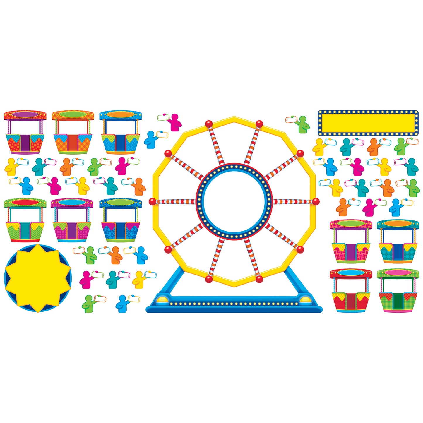 Ferris Wheel Job Chart Plus Bulletin Board Set