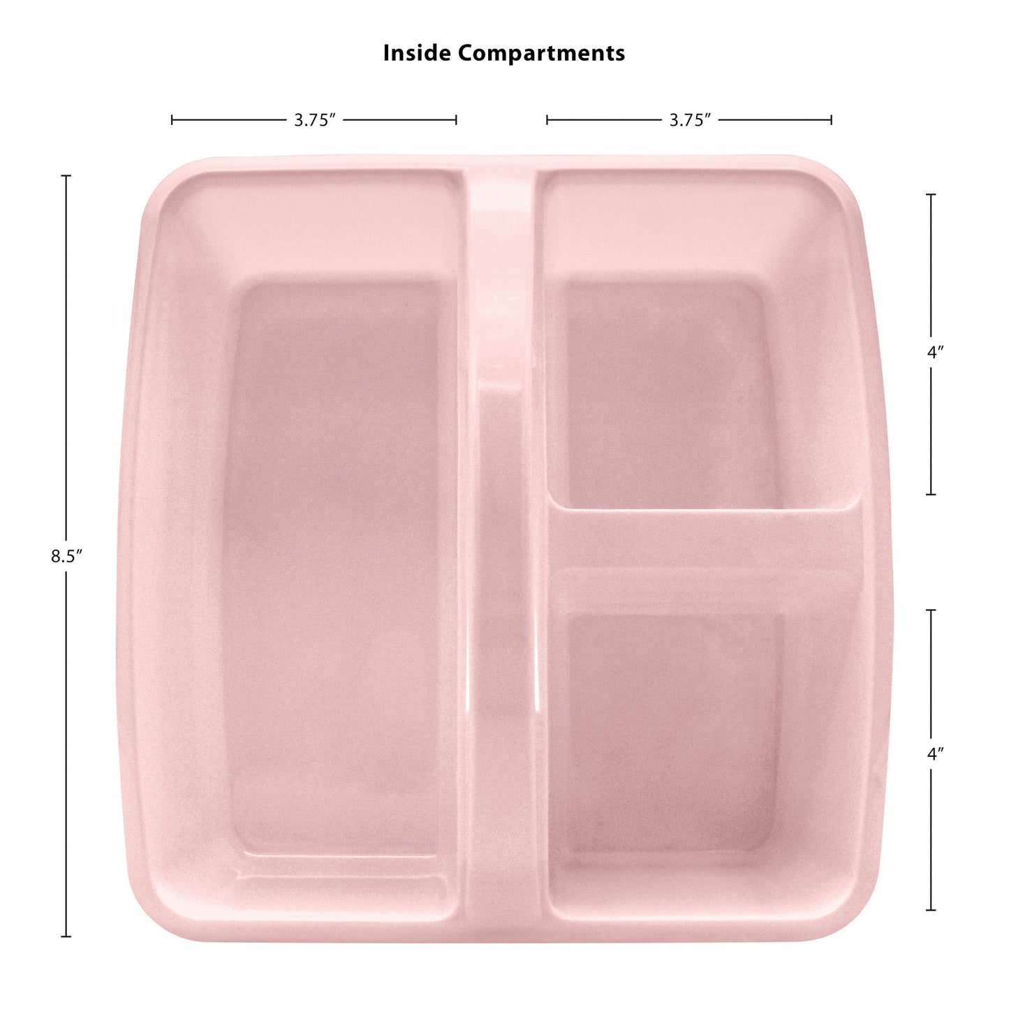 Storage Caddy, Light Pink, Pack of 6