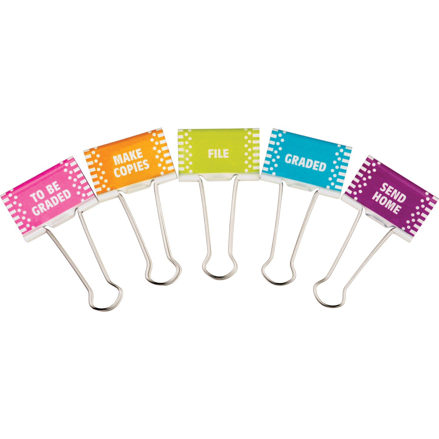 Classroom Management Large Binder Clips, 5 Per Pack, 3 Packs