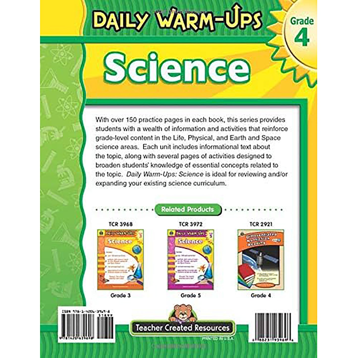 Daily Warm-Ups Science Book, Grade 4