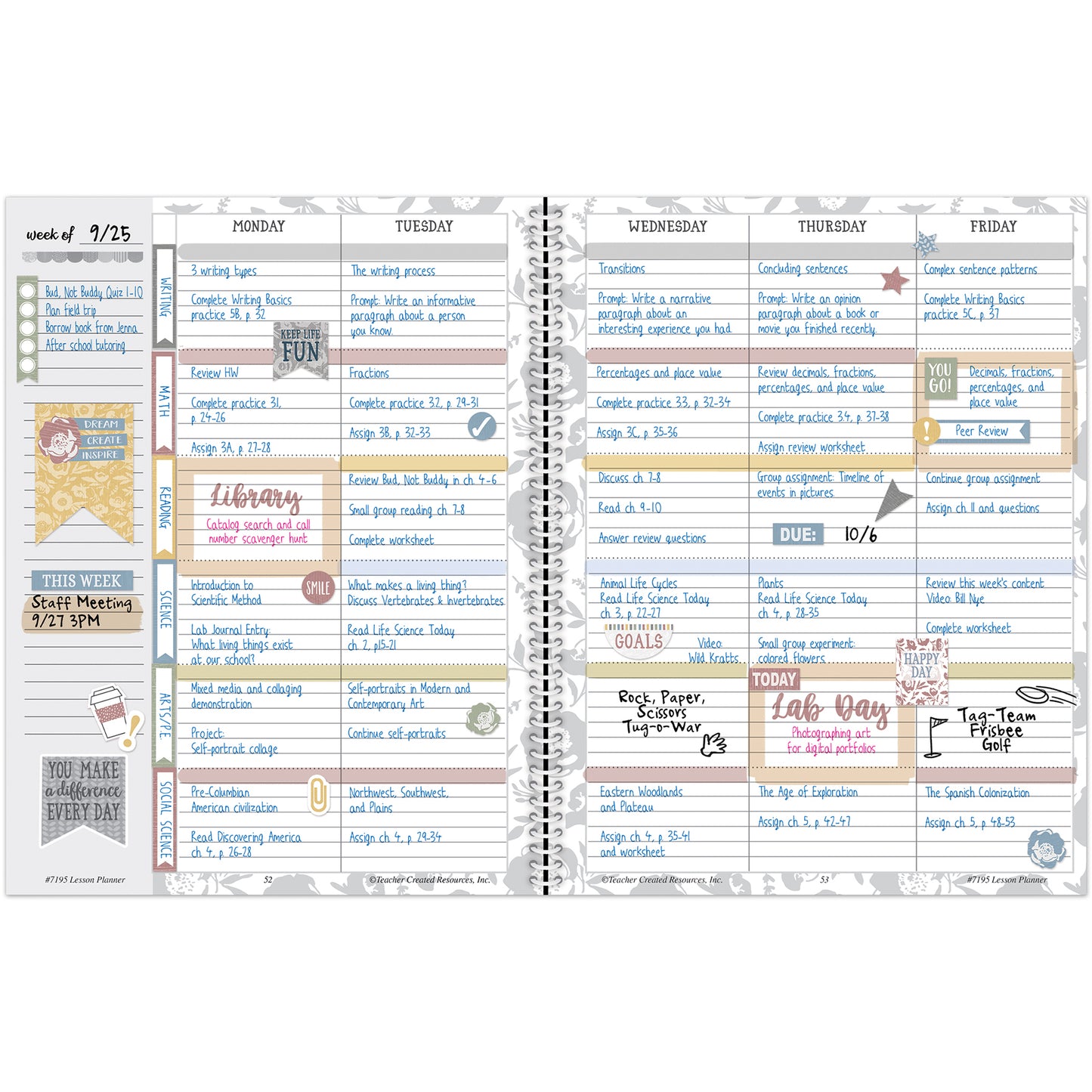 Classroom Cottage Teacher Planner