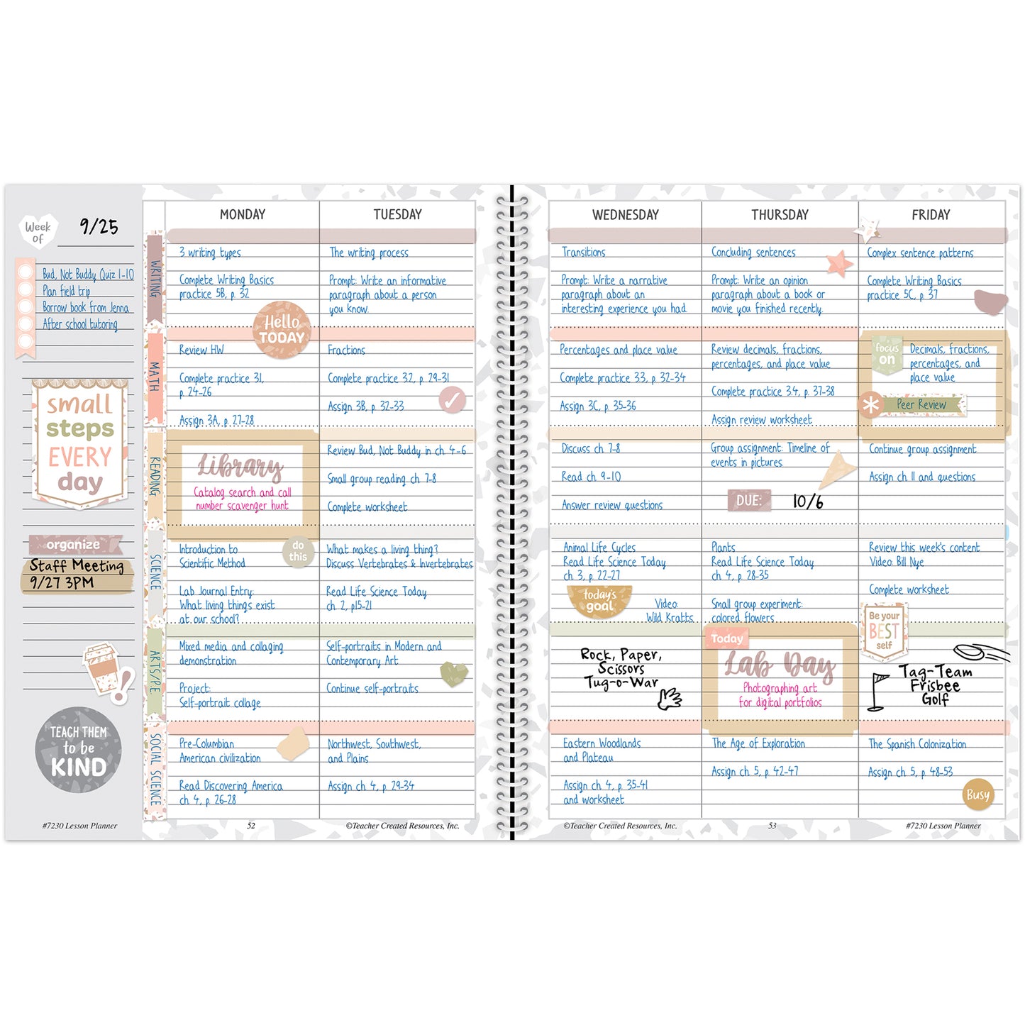 Terrazzo Tones Teacher Planner