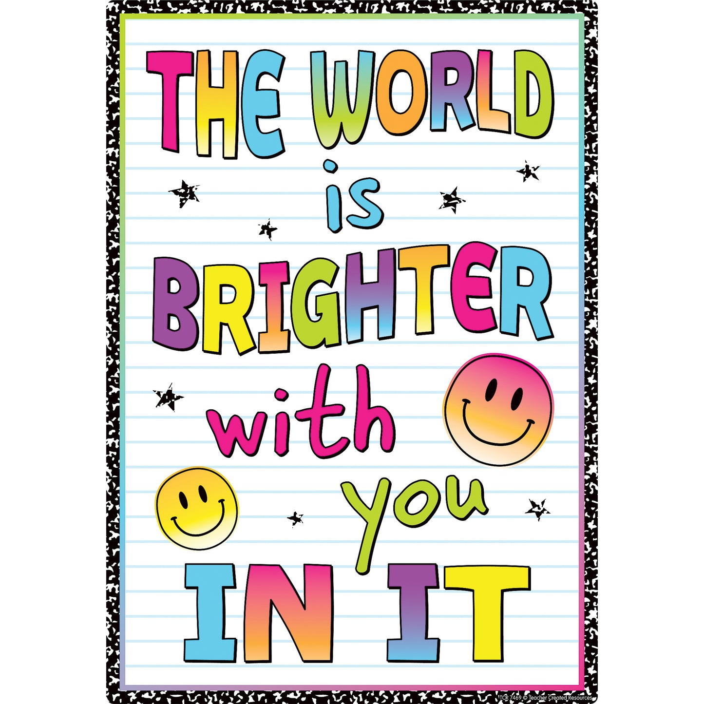 Brights 4Ever Positive Sayings Small Poster Pack, Pack of 12