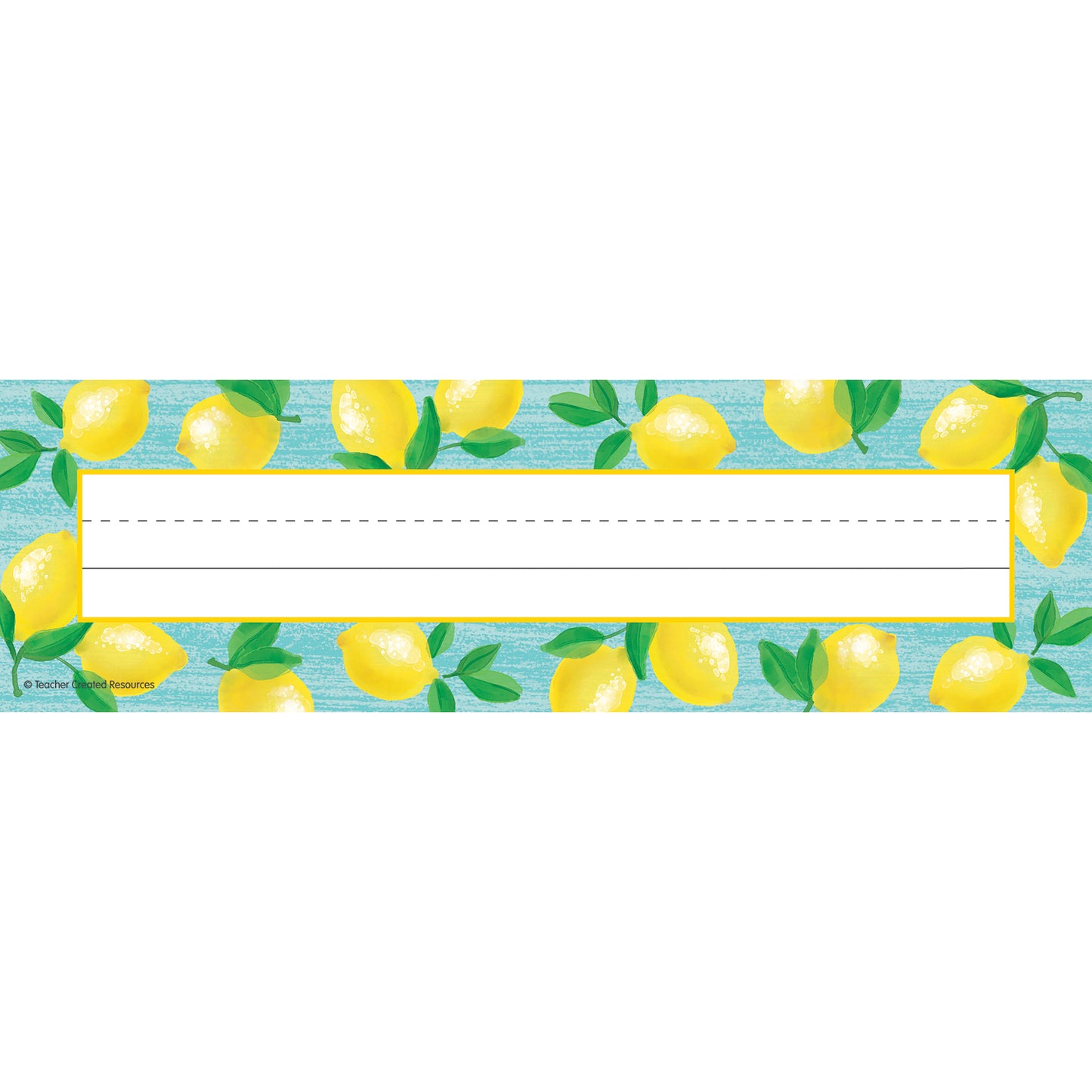 Lemon Zest Flat Name Plates, 11.5" x 3.5", 36 Per Pack, 6 Packs