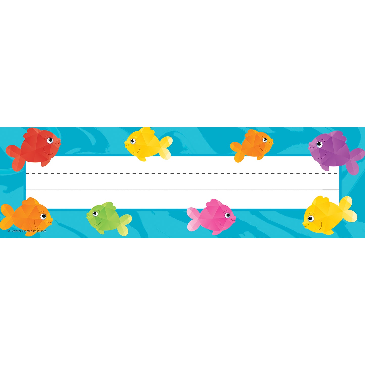 Colorful Fish Flat Name Plates, 36 Per Pack, 6 Packs