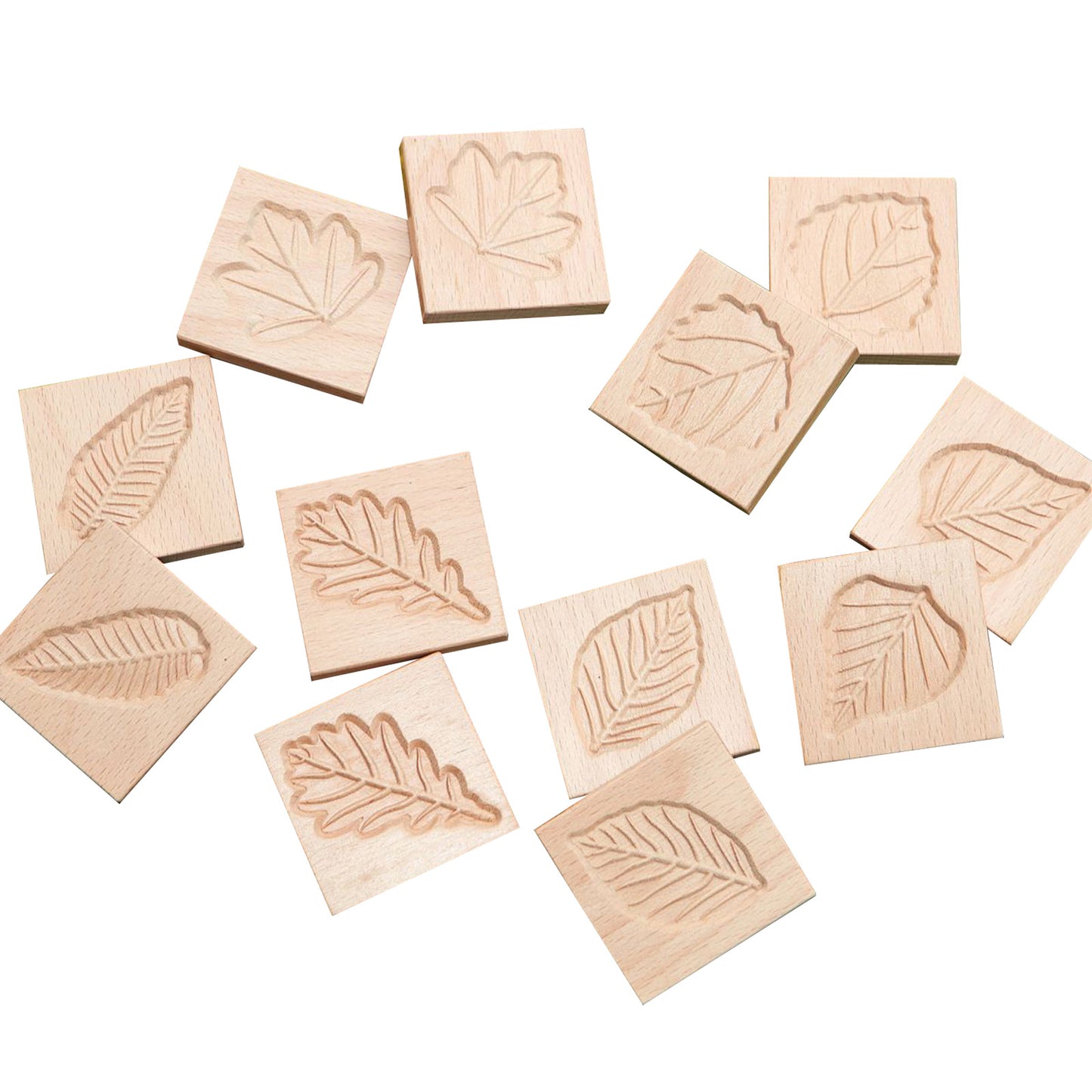 Match Me: Sensory Leaf Tiles, Set of 12