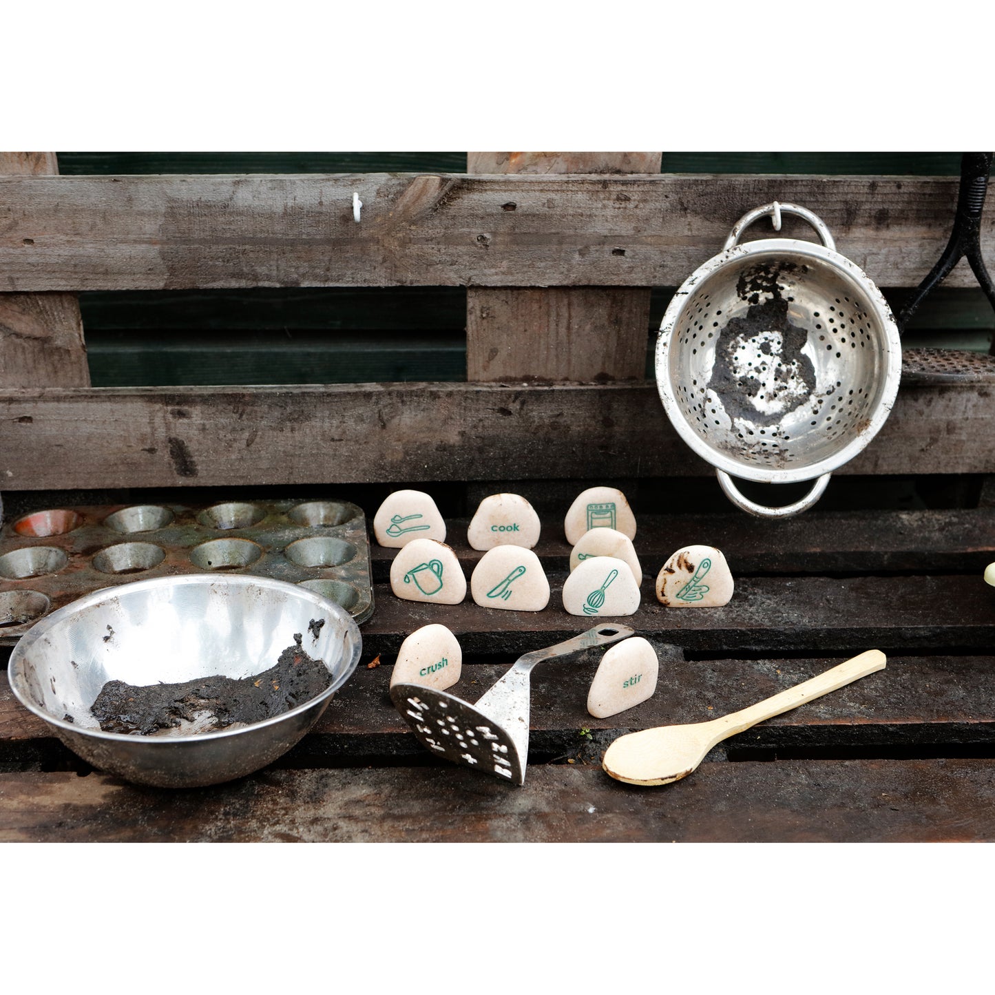 Mud Kitchen Process Stones